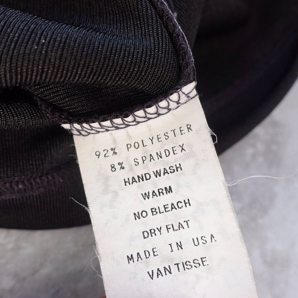 Black‎ Top Womens Medium Knit Tank Crew Neck Basic Sleeveless Stretch Casual USA - Picture 8 of 9